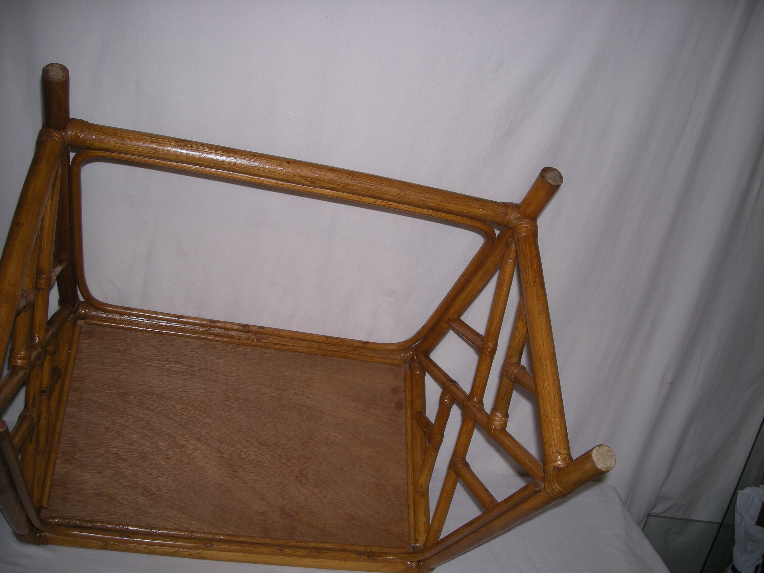 Rattan bamboo coffee table from the 50s