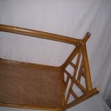 Rattan bamboo coffee table from the 50s