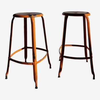 High orange stools Nicolle