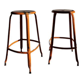 High orange stools Nicolle