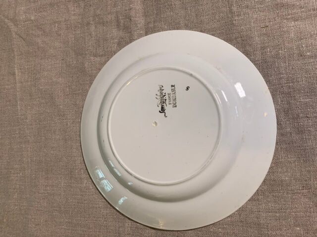 6 flat plates model Dombasles Sarreguemines France Art Deco