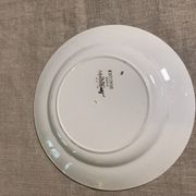 6 assiettes plates modèle dombasles sarreguemines france art déco