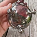 Double silver plated table salt shaker Armand Frenais 19th century Art Nouveau