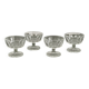 Set of 4 glass ice cream bowls