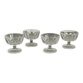 Ensemble de 4 coupes à glace en verre