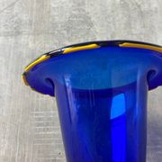Large blue Murano glass vase 1960s