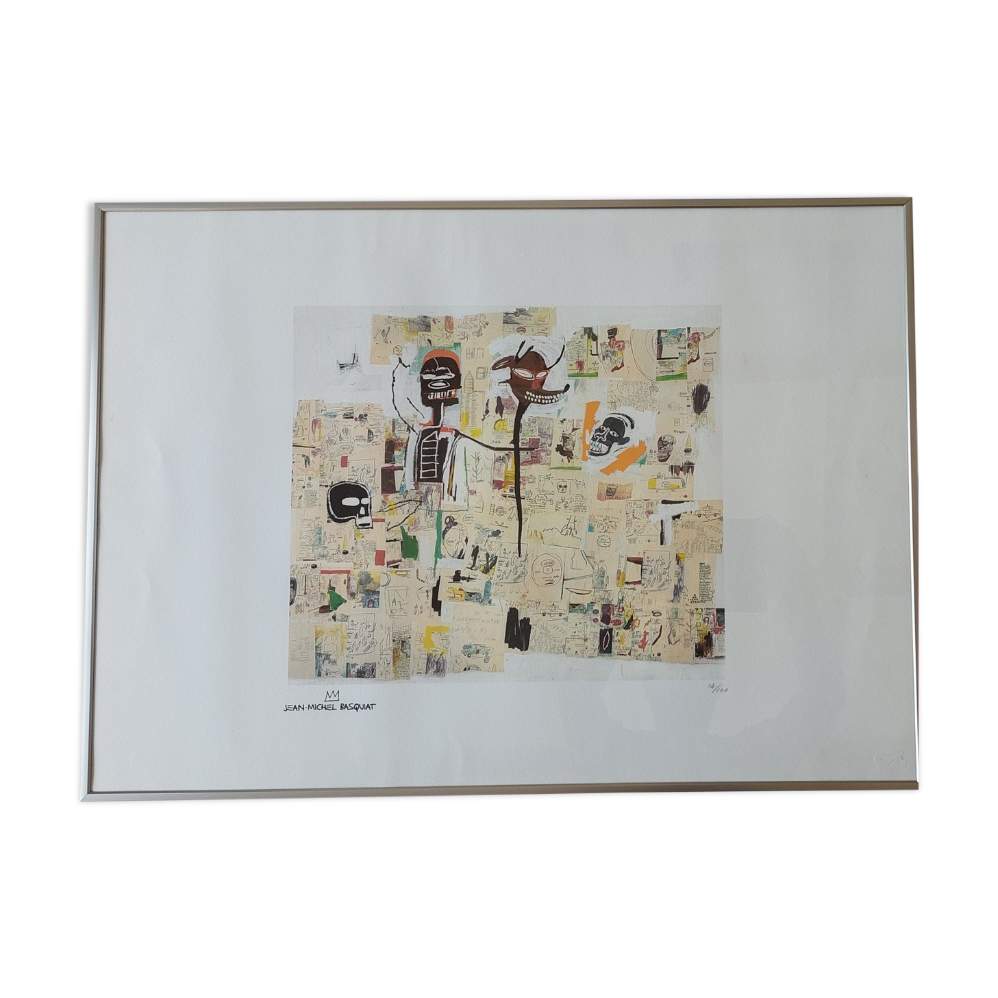 Vintage Jean Michel Basquiat lithograph