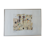 Vintage Jean Michel Basquiat lithograph