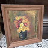 Oil on panel bouquet