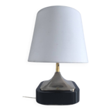 Silver-plated metal table lamp by Jean Curti, 1970