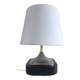 Silver-plated metal table lamp by Jean Curti, 1970