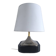 Silver-plated metal table lamp by Jean Curti, 1970