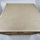 Executive table lamp, black and gold, Italian design 1970