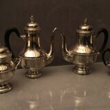 Louis XVI-style silver metal coffee teapot sugar maker