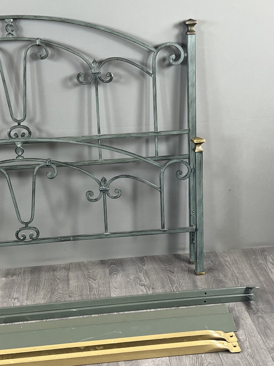 Lacquered metal bed, 20th century