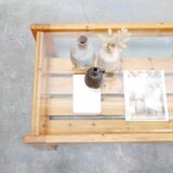 Table basse vintage en pin
