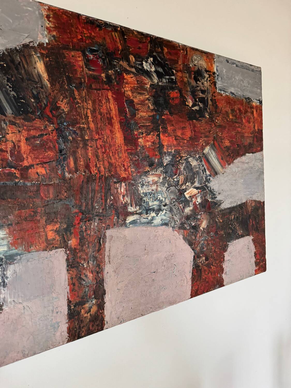 Tableau abstrait années 50