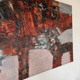 Tableau abstrait années 50