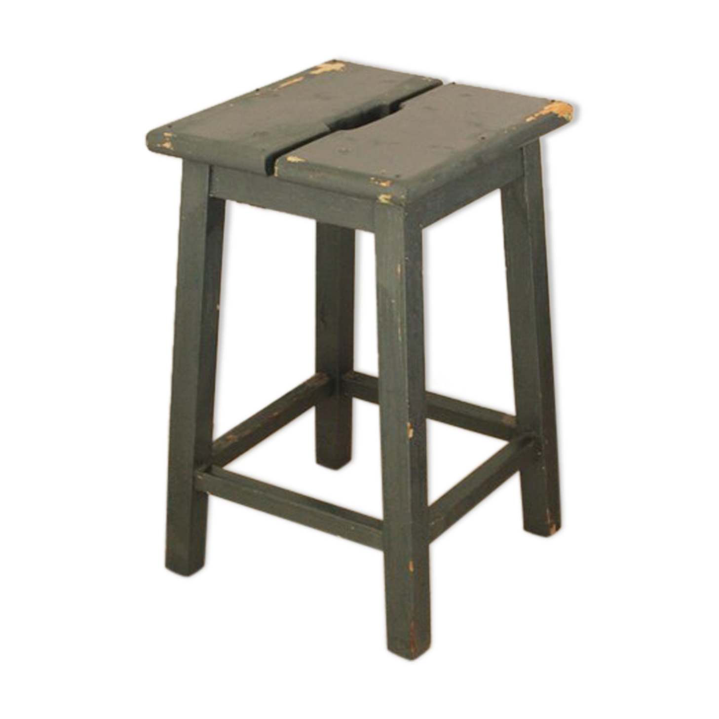 Antique French wooden stool