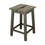 Antique French wooden stool