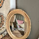 Wicker mirror