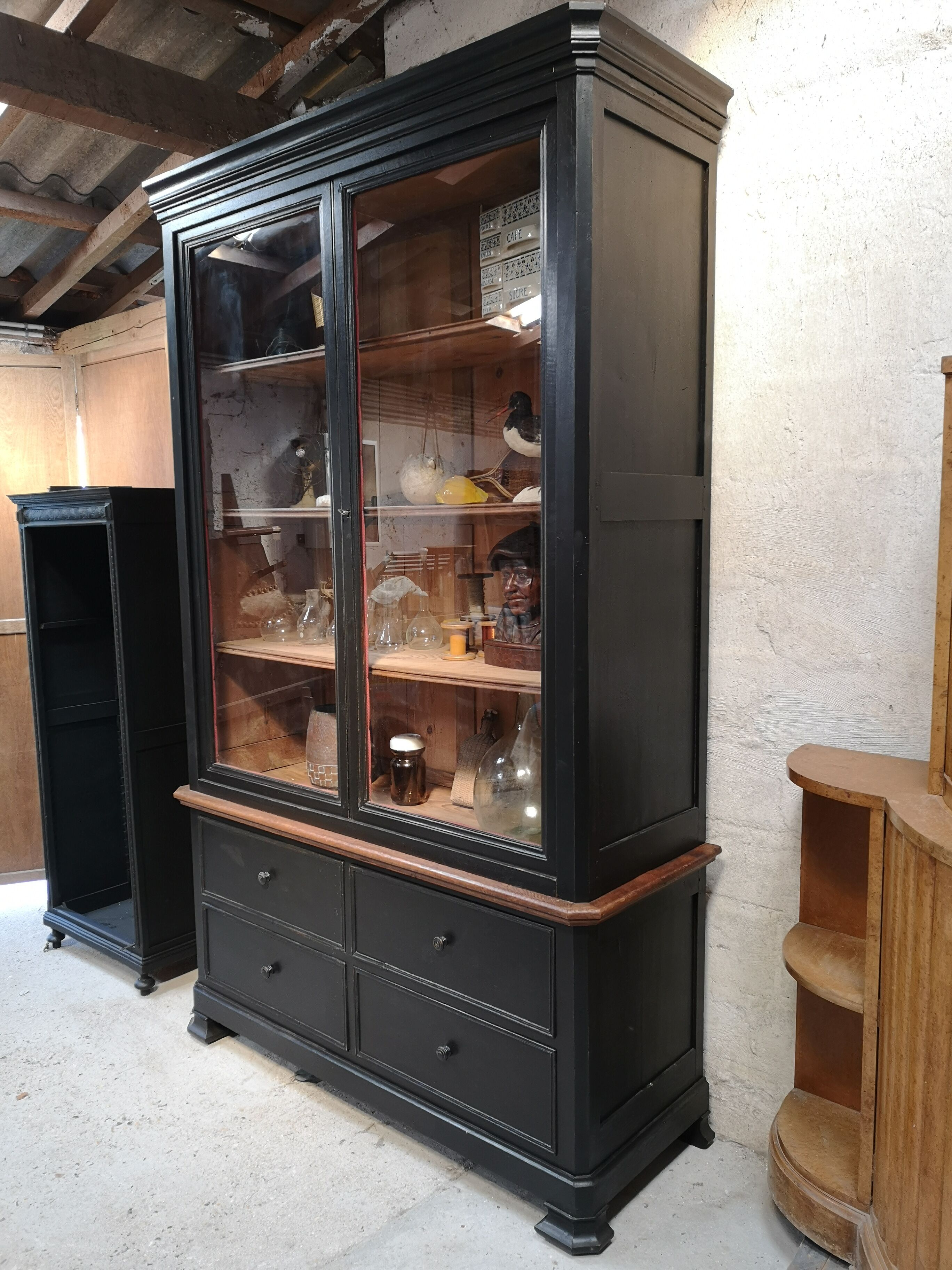 Louis Philippe Pharmacy Furniture Showcase