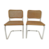 Paire de chaises B32 de Marcel Breuer, Made in Italy