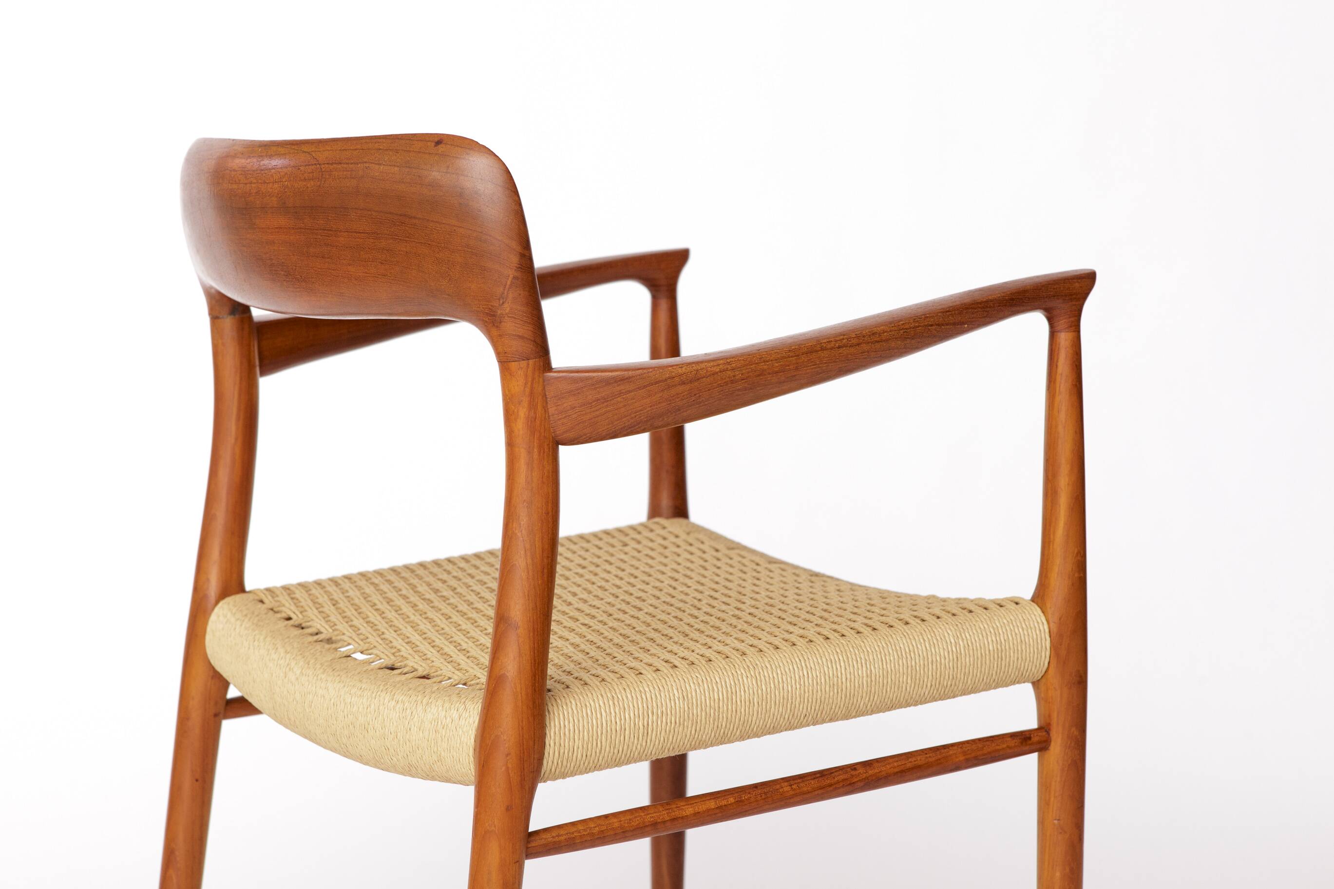 Niels Otto Møller Armchair No. 56 – Teak & Danish Cord –1954 Danish Vintage