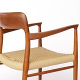 Niels Otto Møller Armchair No. 56 – Teak & Danish Cord –1954 Danish Vintage