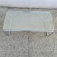 Bauhaus "laccio" style coffee table Marcel Breuer, glass and chrome tubular