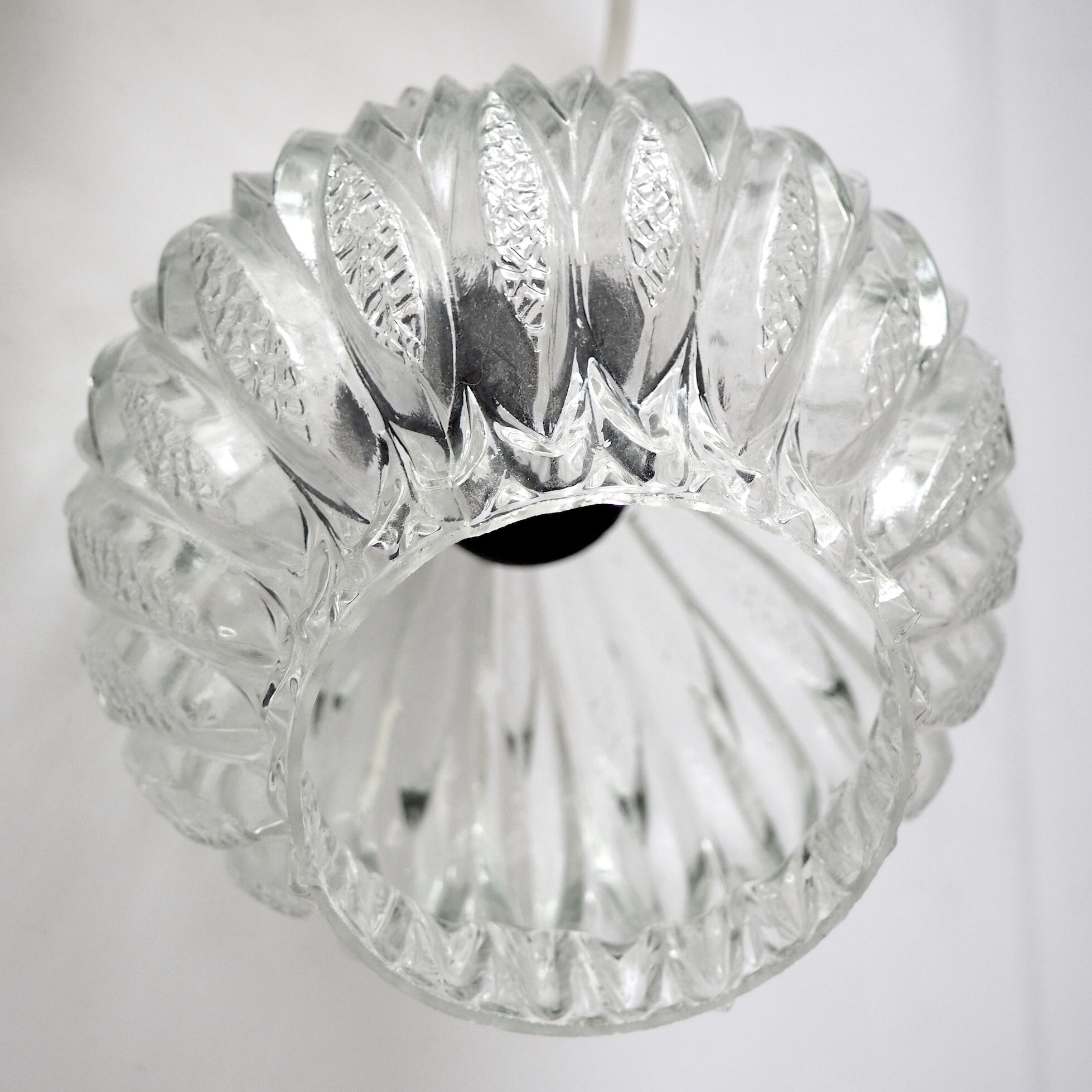 Vintage glass pendant lamp