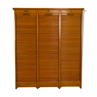 Meuble de notaire à rideaux par G. M. Radia circa 1920
