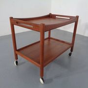 Teak Tea Cart by Hans J. Wegner for Andreas Tuck, Denmark, 1950s