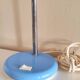 Sky blue steel desk lamp from the 60s