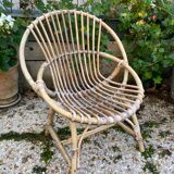 Rattan armchair for vintage children