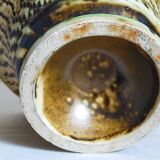 Ceramic planter with vintage scarifications from the 1950s