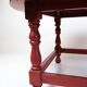 Antique Chinese Style Round Coffee Table With Bulit-in Brass Tray From 1890