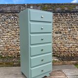 Vintage 1950 water green chiffonier