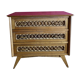 60s rattan and compass feet dresser