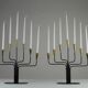 Pair of Seven-Candle Candelabras — Gunnar Ander for Ystad-Metall, Sweden, 1960s