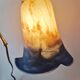 Art Nouveau lamp - Brass and glass paste - 1920s period