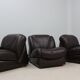 Vintage modular leather sofa 1970s
