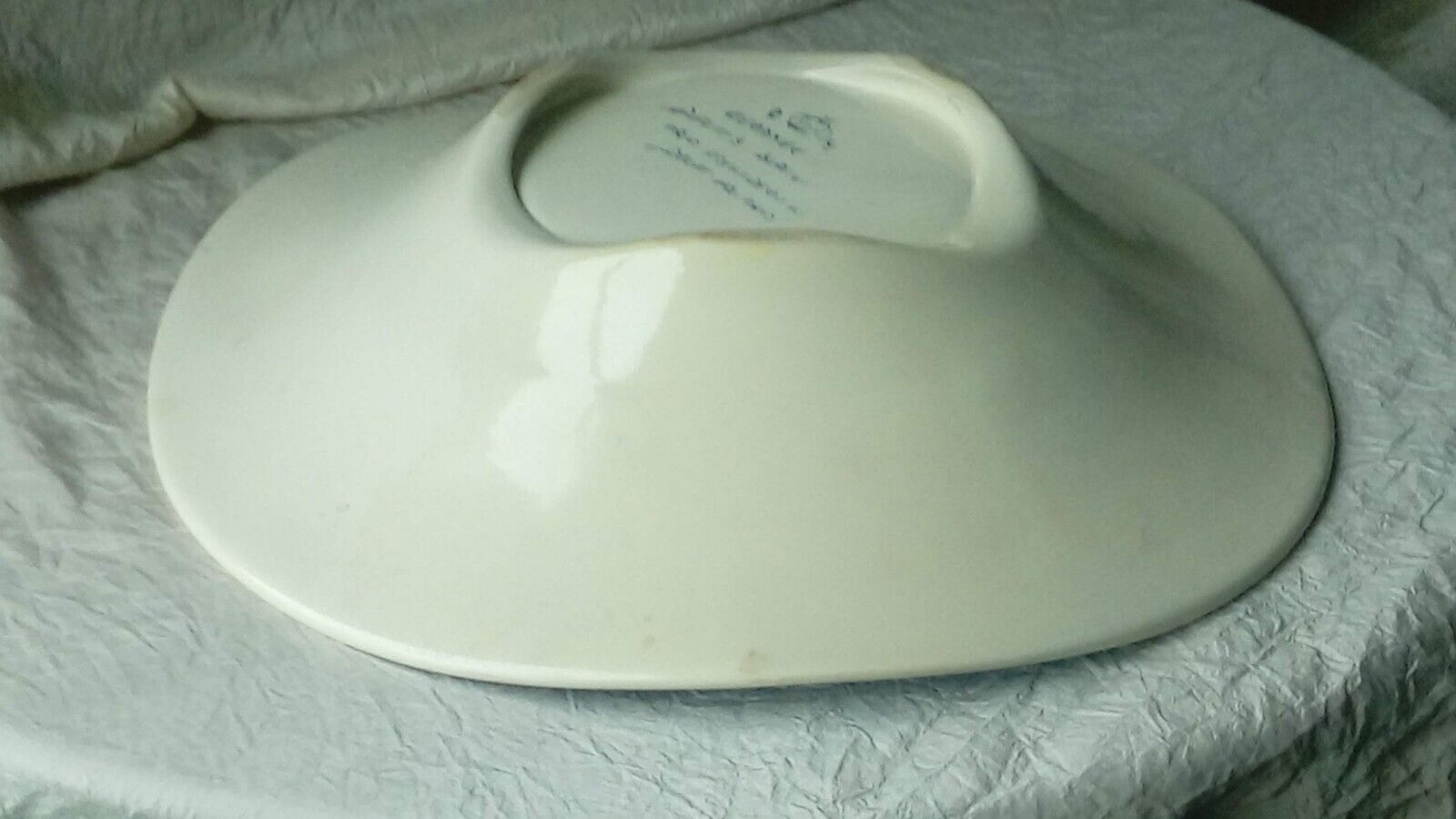 Plat en faience modele ondule de delft blauw hollande