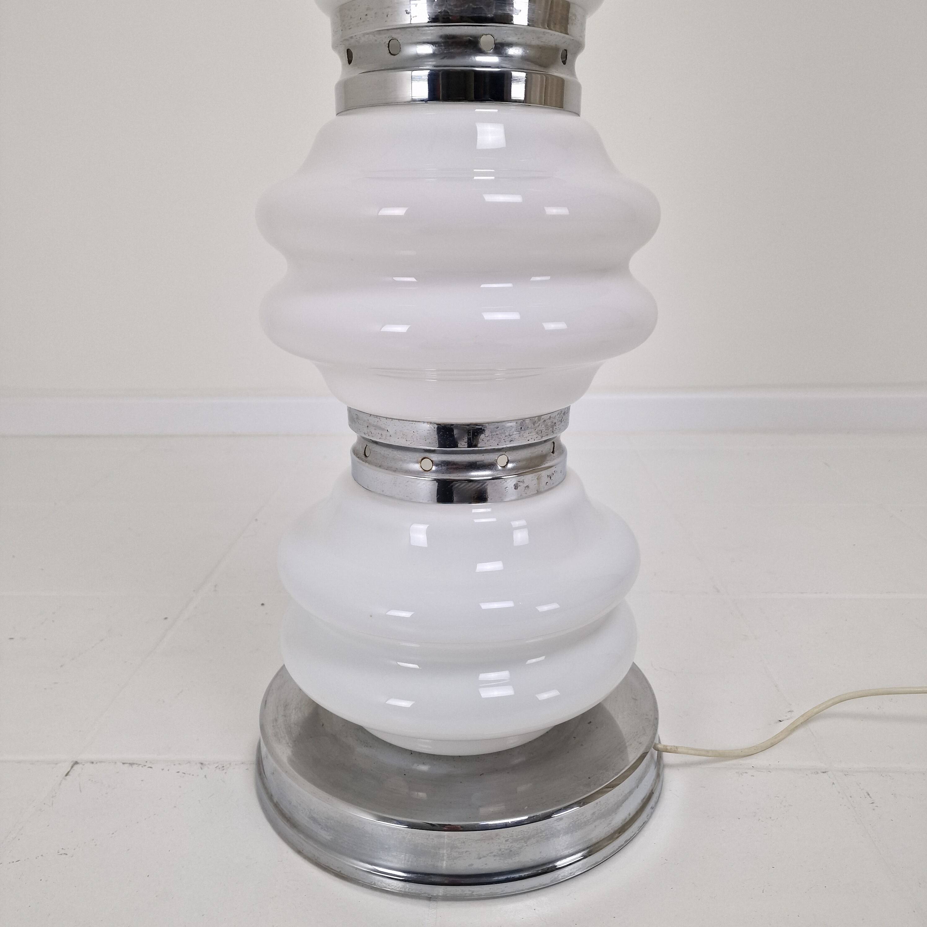 Italian Murano Floor Lamp  in 3 Colors Light, 1970s