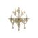 Venetian Gold Murano Glass Wall Light Chandelier
