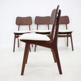 1960s Ib Kofod-Larsen Set Of 4 teak Dining Chairs Model 74 Denmark