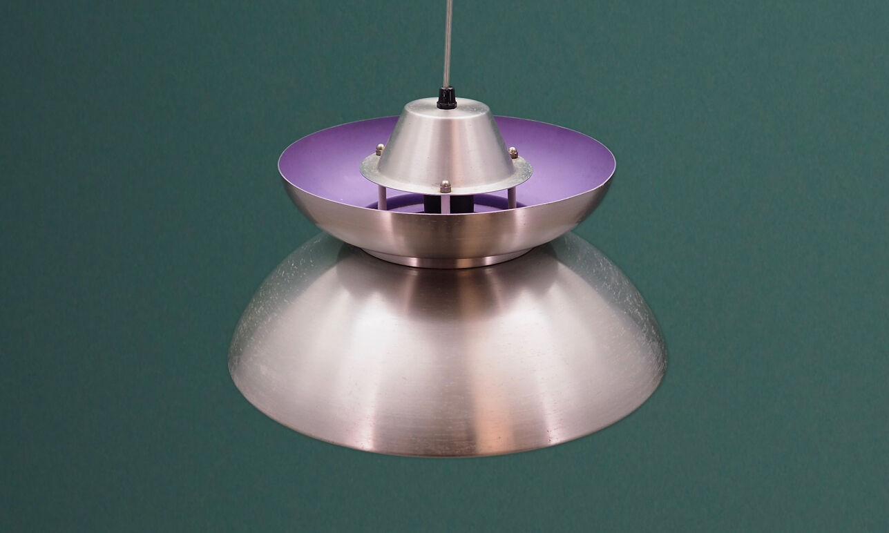 Silver chandelier, Danish design, 1970s