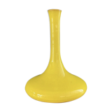 Vase céramique émaillée jaune