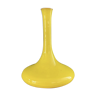 Vase céramique émaillée jaune