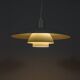 Lampe à Suspension PH4 Mid-Century par Poul Henningsen pour Louis Poulsen, Danemark, 1960s